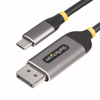 StarTech.com καλώδιο προσαρμογέα 3m USB-C σε DisplayPort, 8K 60Hz, 4K 144Hz, HDR, καλώδιο μετατροπέα βίντεο USB Type-C σε DP 1.4, συμβατό με USB4/Thunderbolt 3/4