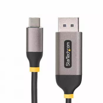 StarTech.com καλώδιο προσαρμογέα 3m USB-C σε DisplayPort, 8K 60Hz, 4K 144Hz, HDR, καλώδιο μετατροπέα βίντεο USB Type-C σε DP 1.4, συμβατό με USB4/Thunderbolt 3/4