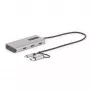 StarTech.com προσαρμογέας USB-C Multiport με ενσωματωμένο dongle USB-C σε USB-A, Dual HDMI (4K30Hz/1080p60Hz), 3x USB-A 5Gbps, Mini Travel Dock, σταθμός σύνδεσης laptop, καλώδιο 1,3ft/40cm