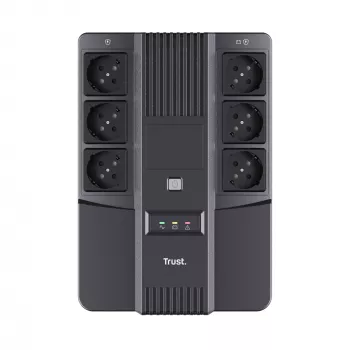 Trust Maxxon 23326 UPS 800 VA, 6 πρίζες AC, προσομοιωμένο ημιτονοειδές κύμα