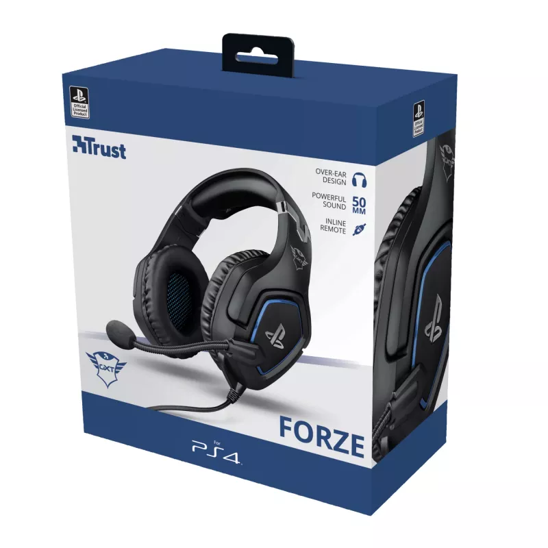 Trust GXT 488 Forze PS4 ακουστικά Ενσύρματα Head-band Gaming μαύρο