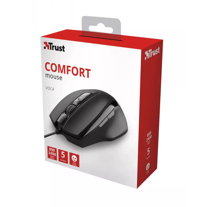 Trust Voca Ποντίκι Office δεξιόχειρας USB Type-A οπτικό 2400 DPI
