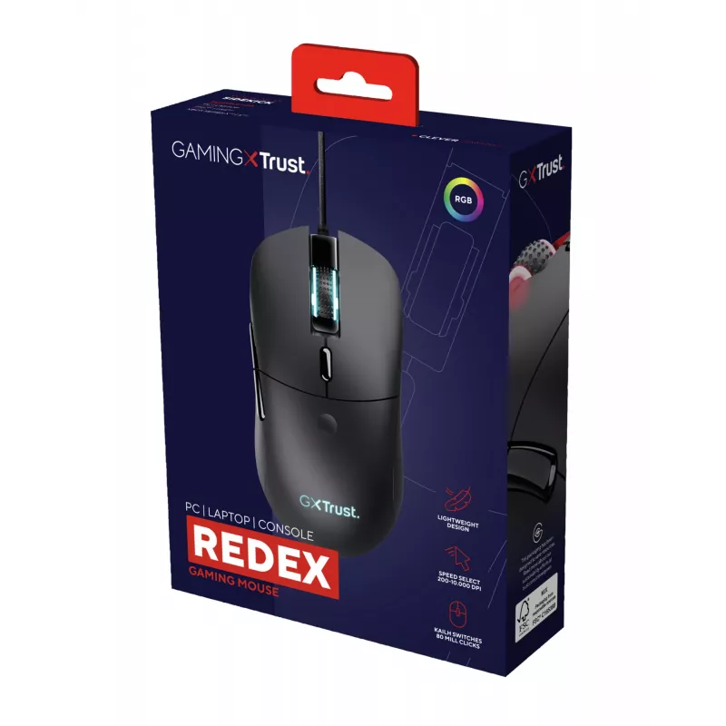 Trust GXT 981 Redex Ποντίκι Gaming δεξιόχειρας USB Type-A οπτικό 10000 DPI