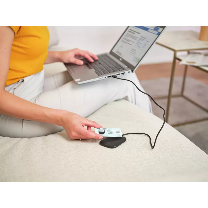 Trust Ceto Αναγνώστης smartcard για εσωτερικούς χώρους USB USB 2.0 μαύρος