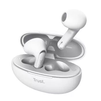 Trust Yavi Headset True Wireless Stereo (TWS) In-Ear ακουστικά κλήσεις/μουσική USB Type-C Bluetooth λευκά