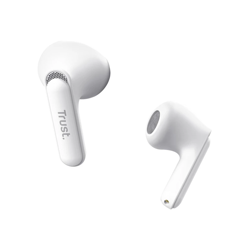Trust Yavi Headset True Wireless Stereo (TWS) In-Ear ακουστικά κλήσεις/μουσική USB Type-C Bluetooth λευκά