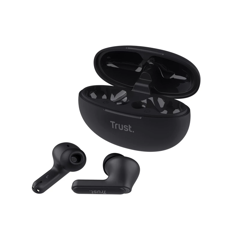 Trust Yavi Headset True Wireless Stereo (TWS) In-Ear κλήσεις/μουσική USB Type-C Bluetooth μαύρο