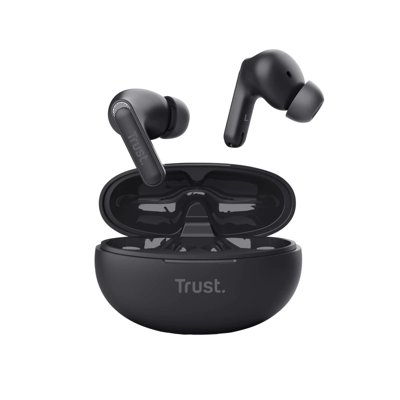 Trust Yavi Headset True Wireless Stereo (TWS) In-Ear κλήσεις/μουσική USB Type-C Bluetooth μαύρο