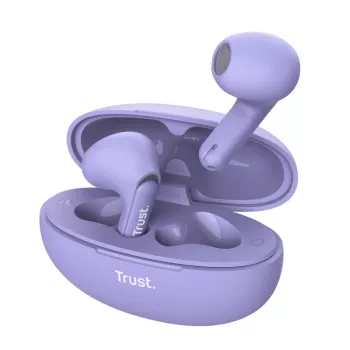 Trust Yavi Headset True Wireless Stereo (TWS) In-Ear κλήσεις/μουσική USB Type-C Bluetooth μωβ