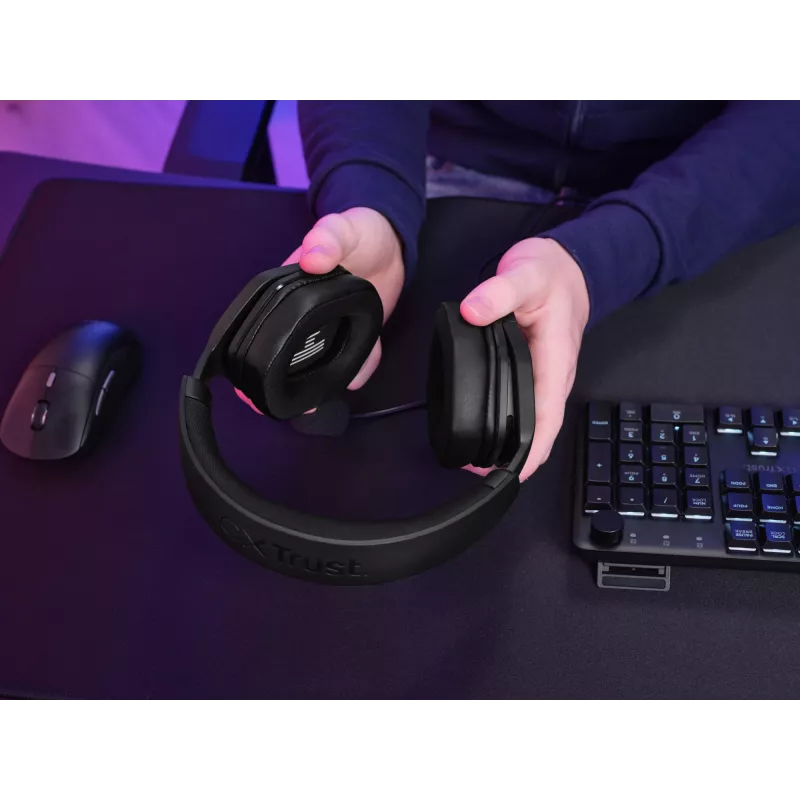 Trust GXT492 Carus Headset ενσύρματο Head-Band Gaming μαύρο