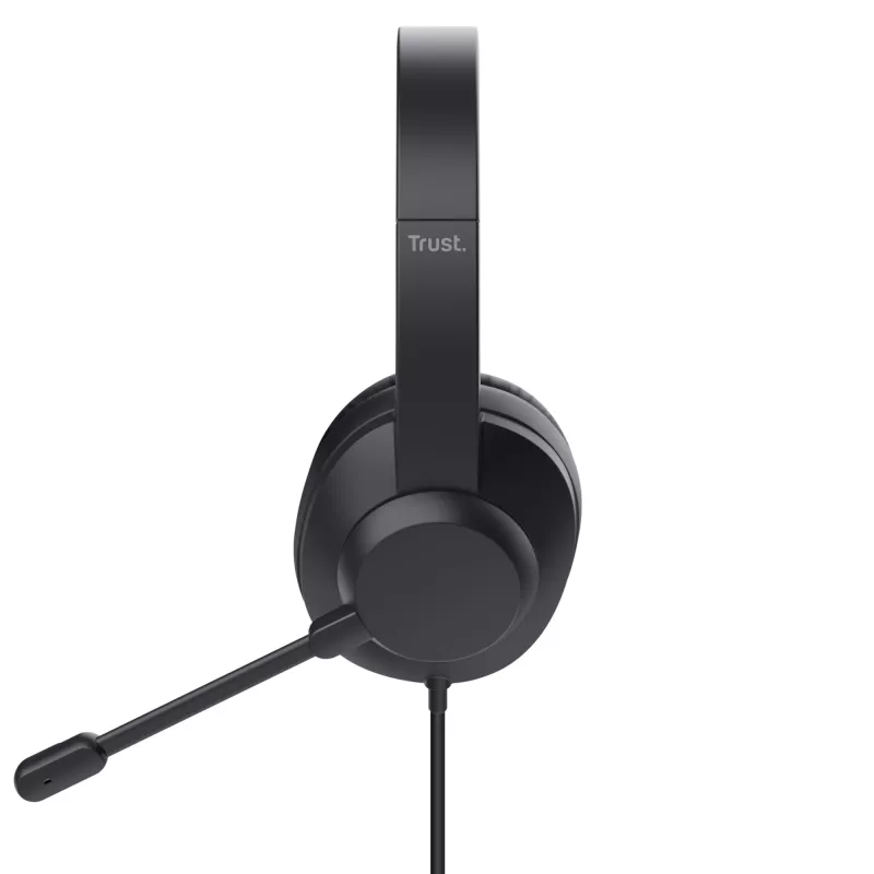 Trust Ayda Max Headset ενσύρματο Head-Band γραφείου/Call center μαύρο