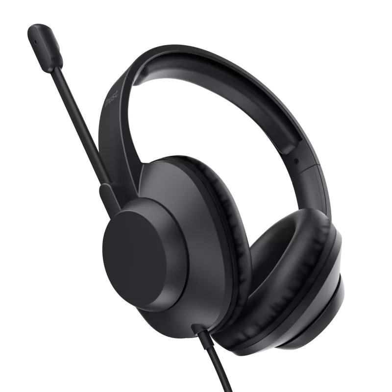 Trust Ayda Max USB Headset ενσύρματο Head-Band Office/Call Center USB Type-C / USB Type-A μαύρο