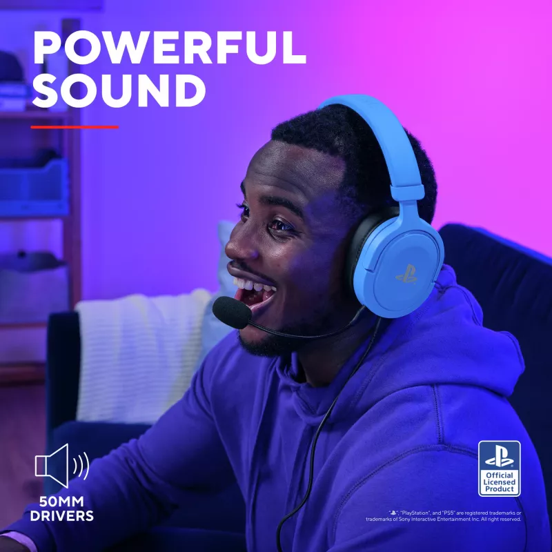 Trust GXT 498B Forta Headset ενσύρματο Headset με Head-band Gaming μπλε