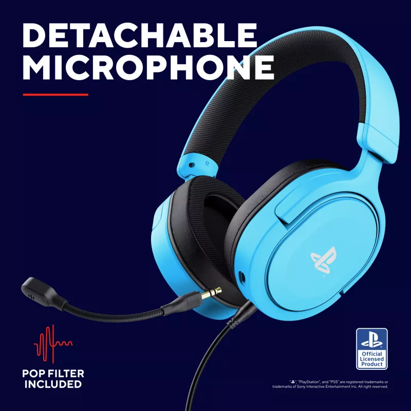 Trust GXT 498B Forta Headset ενσύρματο Headset με Head-band Gaming μπλε