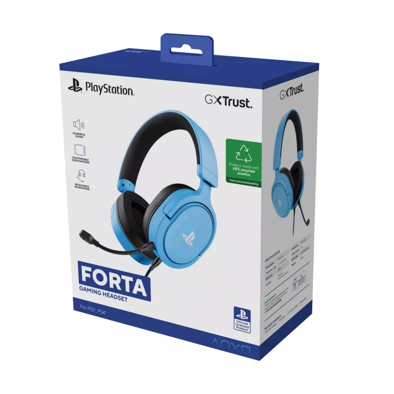 Trust GXT 498B Forta Headset ενσύρματο Headset με Head-band Gaming μπλε