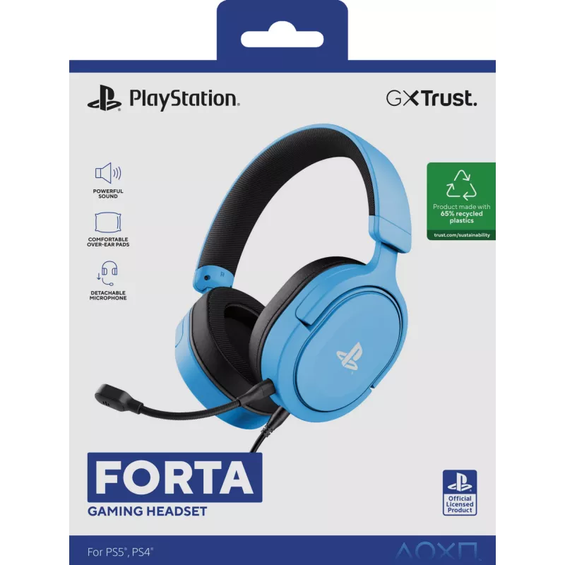 Trust GXT 498B Forta Headset ενσύρματο Headset με Head-band Gaming μπλε