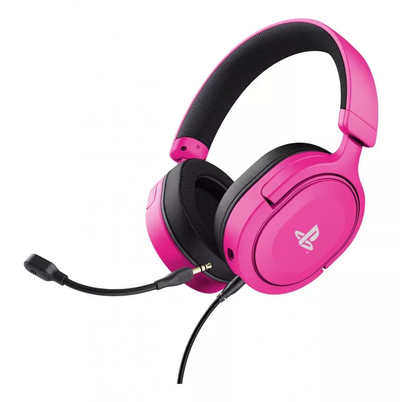 Trust GXT 498P Forta Headset ενσύρματο Head-band Gaming ροζ