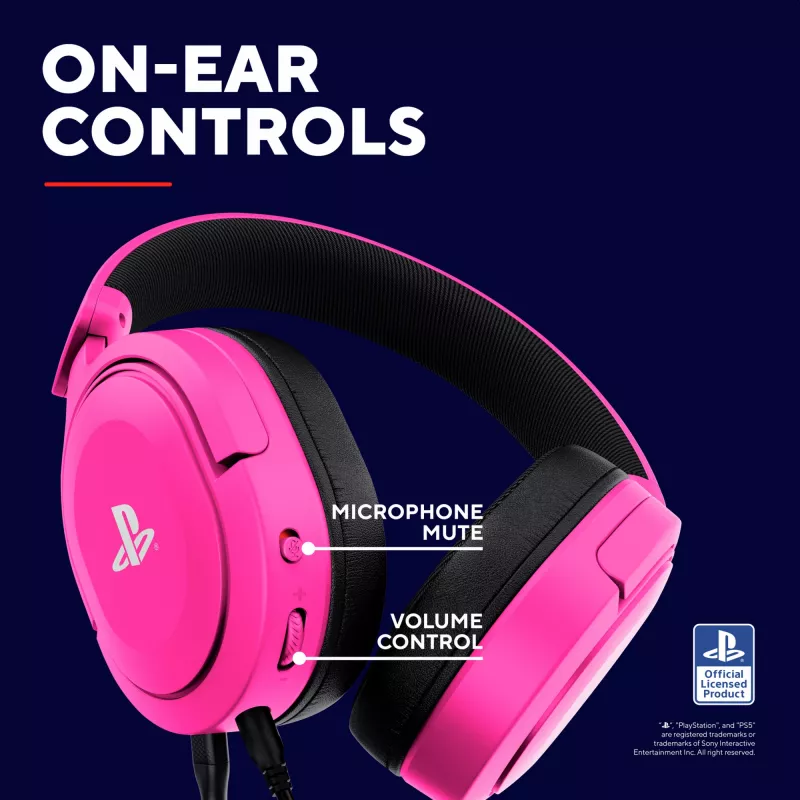 Trust GXT 498P Forta Headset ενσύρματο Head-band Gaming ροζ