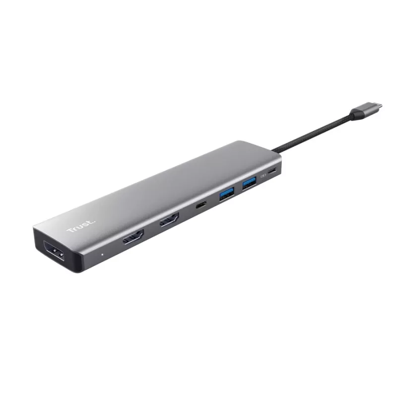 Trust 25661 Hub Διασύνδεσης USB Type-C Αλουμινίου