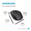 HP 150 Ασύρματο ποντίκι, αμφίχειρο, οπτικό, RF Wireless, 1600 dpi, Μαύρο