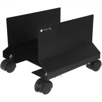 Techly ICA-CS 34 βάση CPU/PC με ρόδες, ρυθμιζόμενη, μεταλλική, μαύρη