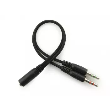 Sandberg MiniJack Headset Saver, Ενσύρματο, Κλήσεις/Μουσική, 20 - 20000 Hz, 71 g, Headset, Μαύρο