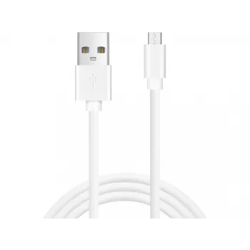 Sandberg MicroUSB Sync/Charge 1m SAVER, 1 m, Micro-USB A, USB A, Λευκό