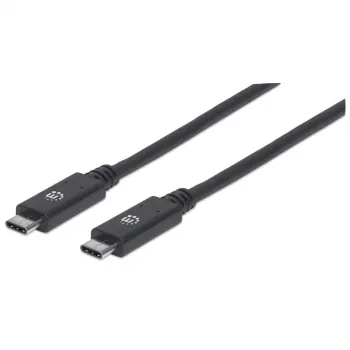 Καλώδιο USB-C Manhattan USB31C5C1M 1m Βύσμα αρσενικό σε Βύσμα αρσενικό Μαύρο