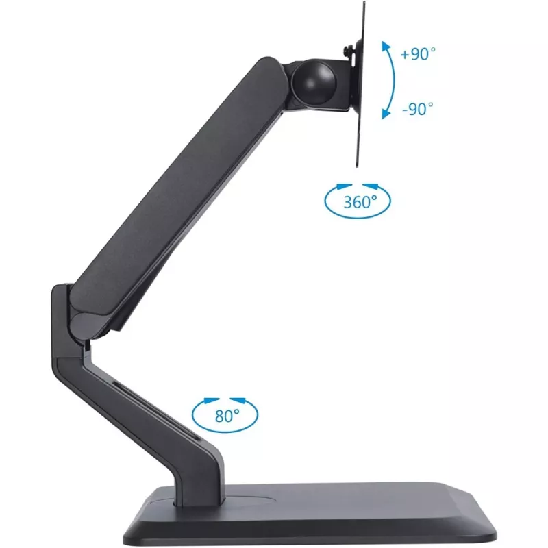 Techly ICA-LCD 35TS βάση γραφείου για οθόνη αφής, 17-32 ίντσες, έως 10 kg, VESA 75x75/100x100, αμορτισέρ αερίου, μαύρη