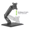 Techly ICA-LCD 35TS βάση γραφείου για οθόνη αφής, 17-32 ίντσες, έως 10 kg, VESA 75x75/100x100, αμορτισέρ αερίου, μαύρη