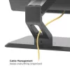 Techly ICA-LCD 35TS βάση γραφείου για οθόνη αφής, 17-32 ίντσες, έως 10 kg, VESA 75x75/100x100, αμορτισέρ αερίου, μαύρη