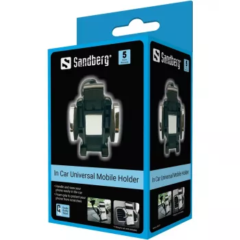 Sandberg In Car Universal Mobile Holder, Κινητό τηλέφωνο/Smartphone, Παθητική βάση, Αυτοκίνητο, Μαύρο