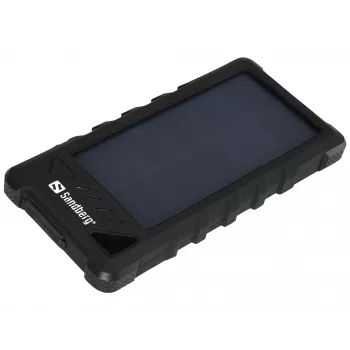 Sandberg Outdoor Solar Powerbank 16000, 16000 mAh, Ιόντων λιθίου (Li-Ion), Μαύρο