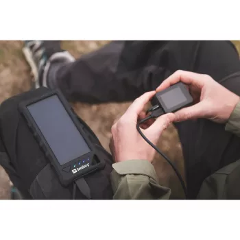 Sandberg Outdoor Solar Powerbank 16000, 16000 mAh, Ιόντων λιθίου (Li-Ion), Μαύρο