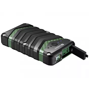 Sandberg Survivor Powerbank 20000, 20000 mAh, Ιόντων λιθίου (Li-Ion), Μαύρο, Πράσινο