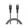 Sandberg Survivor καλώδιο USB-C 1M 100W, 1 m, USB C, USB C, USB 2.0, μαύρο, γκρι