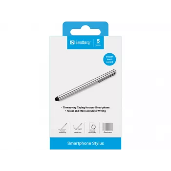Sandberg γραφίδα smartphone, κινητό τηλέφωνο/smartphone, ασημί, 5 g, 140 mm, 7 mm, 7 mm