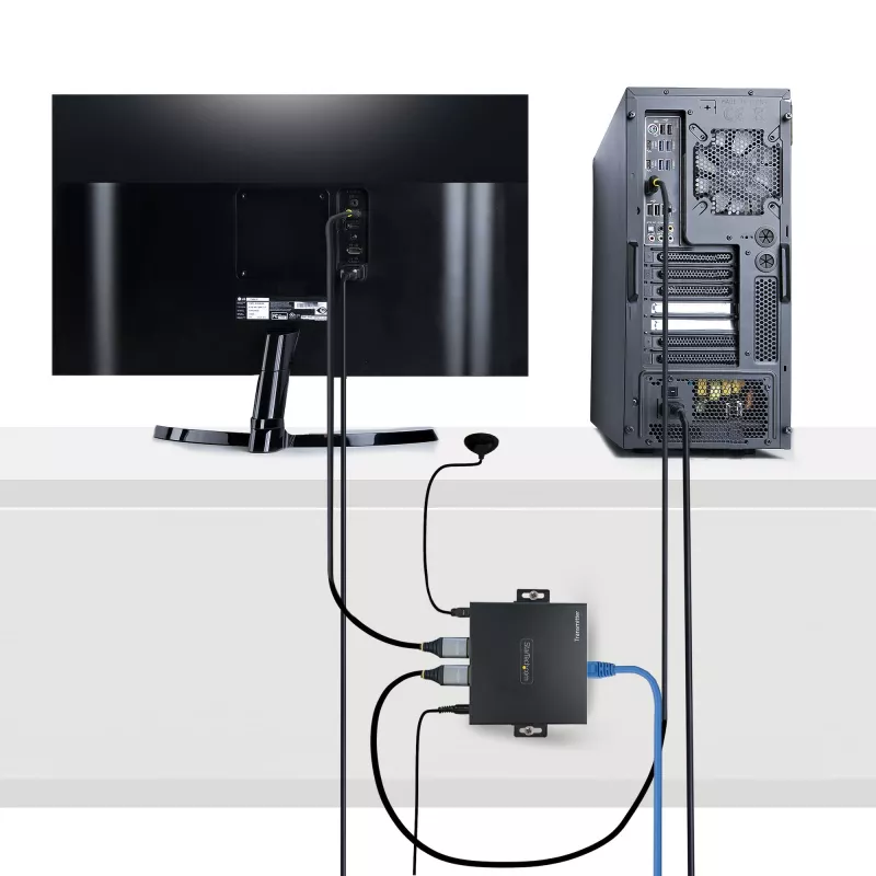 StarTech.com 4K70IC-EXTEND-HDMI επέκταση AV πομπός & δέκτης AV μαύρο