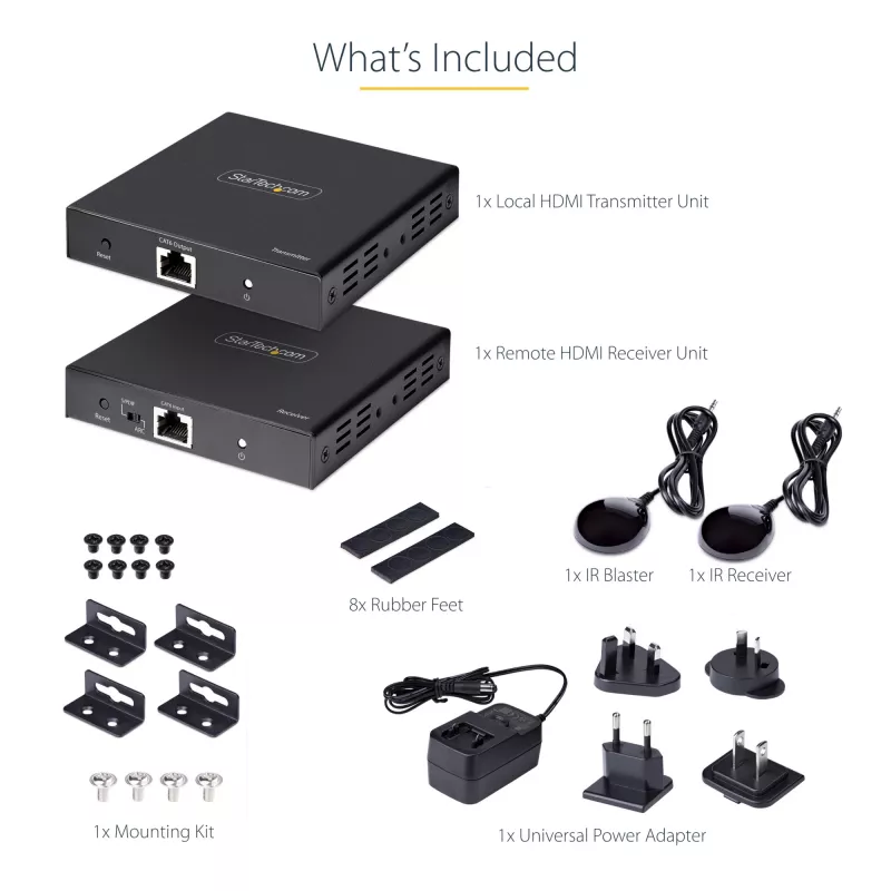 StarTech.com 4K70IC-EXTEND-HDMI επέκταση AV πομπός & δέκτης AV μαύρο