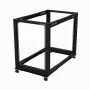 StarTech.com 4-Post 15U κινητό rack διακομιστή ανοιχτού πλαισίου, τετραστύλο rack δικτύου 19 ιντσών με τροχούς, τροχήλατο rack με ρυθμιζόμενο βάθος για υπολογιστές/AV/δεδομένα/εξοπλισμό IT – τροχοί, πόδια ισοστάθμισης ή τοποθέτηση δαπέδου