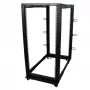 StarTech.com 4-Post 25U κινητό rack διακομιστή ανοιχτού πλαισίου, τετραστύλο rack δικτύου 19 ιντσών με τροχούς, τροχήλατο rack με ρυθμιζόμενο βάθος για υπολογιστές/AV/δεδομένα/εξοπλισμό IT – τροχοί, πόδια ισοστάθμισης ή τοποθέτηση δαπέδου