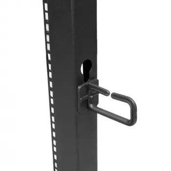 StarTech.com 4-Post 25U κινητό rack διακομιστή ανοιχτού πλαισίου, τετραστύλο rack δικτύου 19 ιντσών με τροχούς, τροχήλατο rack με ρυθμιζόμενο βάθος για υπολογιστές/AV/δεδομένα/εξοπλισμό IT – τροχοί, πόδια ισοστάθμισης ή τοποθέτηση δαπέδου