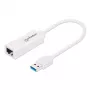 Manhattan προσαρμογέας δικτύου USB-A Gigabit, λευκό, δίκτυο 10/100/1000 Mbit/s, USB 3.0, Ethernet, RJ45, τρία χρόνια εγγύηση, αντιστοιχεί σε USB31000SW.
