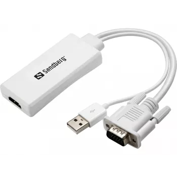 Sandberg Μετατροπέας VGA+Ήχου σε HDMI