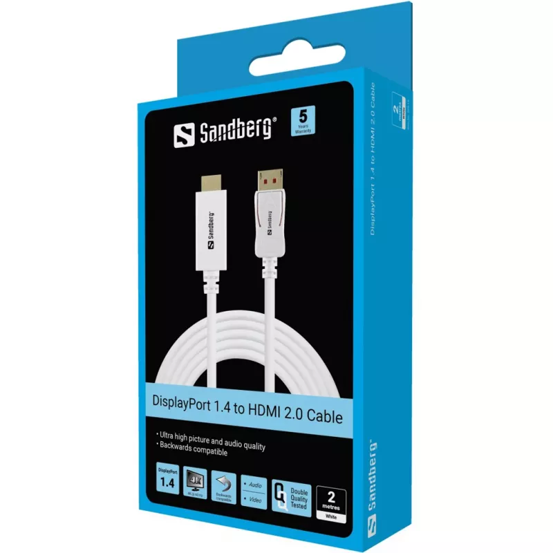 Sandberg DisplayPort 1.4-HDMI 4K60Hz 2m