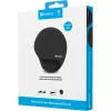 Sandberg Mousepad Memory Foam Στρογγυλό, μαύρο, μονόχρωμο, Memory Foam, στήριγμα καρπού, αντιολισθητική βάση