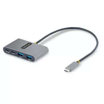 StarTech.com Hub USB-C 4 Θυρών με 100W Power Delivery Pass-Through – 2x USB-A + 2x USB-C – USB 3.0 5Gbps – Καλώδιο 1ft (30cm) – Φορητό Hub USB Type-C σε USB-A/C