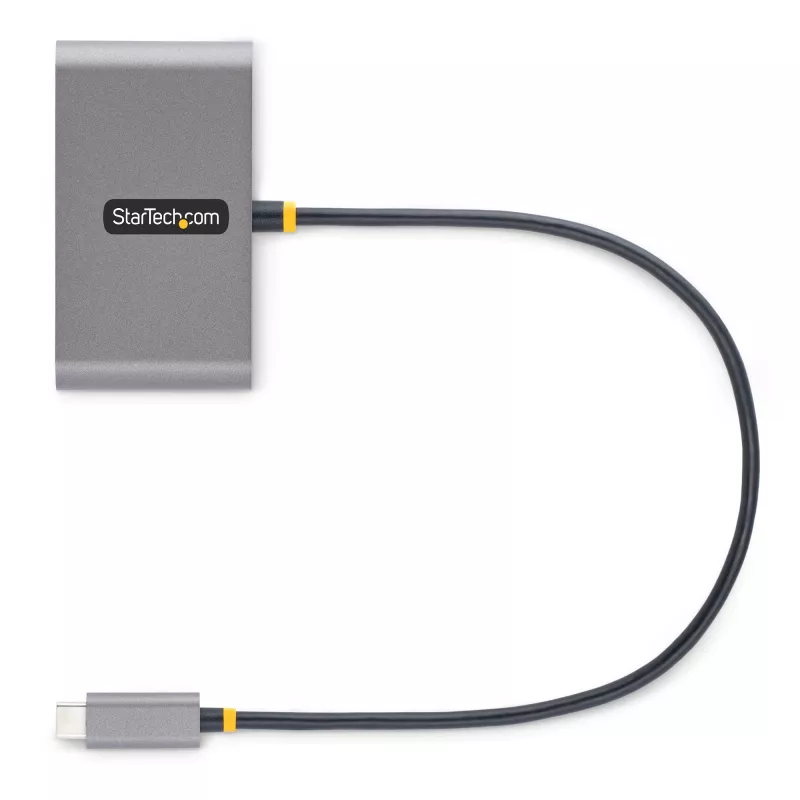 StarTech.com Hub USB-C 4 Θυρών με 100W Power Delivery Pass-Through – 2x USB-A + 2x USB-C – USB 3.0 5Gbps – Καλώδιο 1ft (30cm) – Φορητό Hub USB Type-C σε USB-A/C
