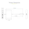 StarTech.com Hub USB-C 4 Θυρών με 100W Power Delivery Pass-Through – 2x USB-A + 2x USB-C – USB 3.0 5Gbps – Καλώδιο 1ft (30cm) – Φορητό Hub USB Type-C σε USB-A/C