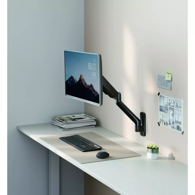 Techly ICA-LCD G112E περιστρεφόμενη βάση τοίχου με αμορτισέρ αερίου, για 1 οθόνη 17-32 ιντσών (43-81,3 cm), 9 kg